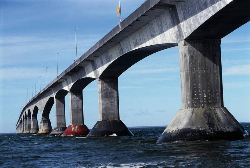 无人,横图,室外,白天,美国,加拿大,桥,图像,摄影,北美,北美洲,美洲,北亚美利加洲,亚美利加洲,构图,爱德华王子岛,新不伦瑞克,新不伦瑞克省,联邦大桥,彩图,时空