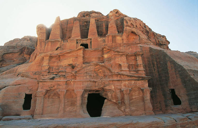 无人,横图,室外,白天,约旦,图像,摄影,坟墓,主题,佩特拉,构图,自然地理,彩图,时空