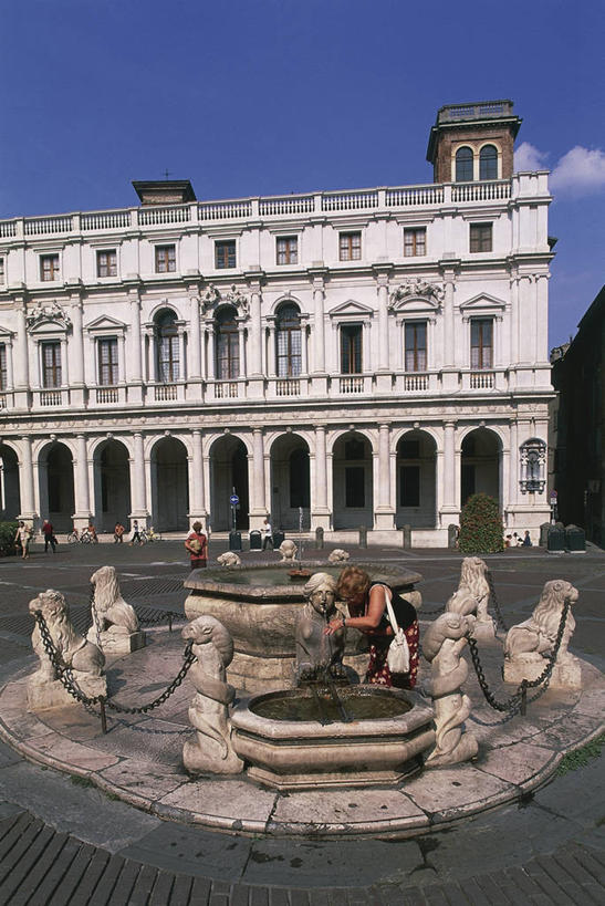 成年人,两个人,人群,广场,竖图,室外,白天,度假,水,城市,建筑,喷泉,雕塑,意大利,欧洲,行人,游客,游人,拱门,图像,路人,旅客,蓝色,天空,地标建筑,摄影,人造,地中海文化,南欧,主题,自然现象,意大利文化,贝加莫,伦巴第大区,拱廊,构图,过客,男人,男性,女人,女性,清洗,洗涤,彩图,旅行,时空,传统文化