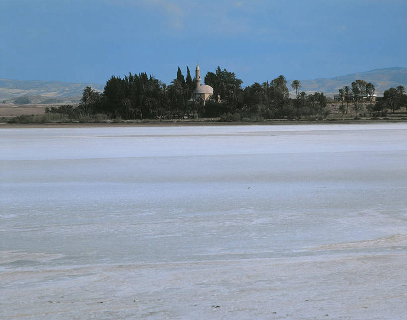 无人,横图,室外,白天,旅游,度假,湖,美景,山,植物,建筑,塞浦路斯,亚洲,岛,景观,酒类,图像,娱乐,酒,树,饮料,天空,自然,享受,休闲,景色,放松,摄影,宗教,人造,伊斯兰教,中东,宗教建筑,地中海文化,南欧,自然风光,主题,清真寺,地貌,万里无云,蒸馏酒,烈酒,构图,盐湖,灵性,拉纳卡,死水,彩图,时空,传统文化