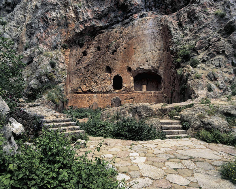 无人,横图,室外,白天,旅游,度假,美景,植物,建筑,希腊,欧洲,景观,图像,历史,娱乐,台阶,自然,享受,休闲,景色,放松,摄影,洞穴,灌木,考古学,地中海文化,南欧,希腊文化,自然风光,主题,建筑材料,地貌,希腊共和国,构图,古代文明,古代史,岩石,彩图,旅行,时空,传统文化,状态,德尔菲