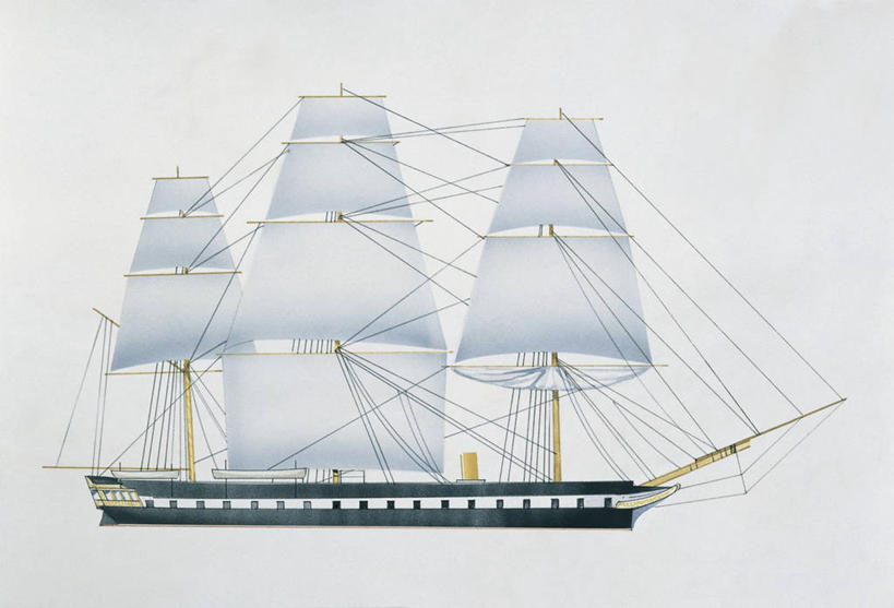 无人,横图,插画,室内,特写,数码,科技,船,意大利,欧洲,阴影,军事,网络,高光,几何,计算机图形,合成,图画,历史,画,一个,战争,运输,军舰,单个,电脑合成图,数码合成图,权威,合成图,地中海文化,海军,军舰鸟,漫画,战船,写实,具体,具象,彩图,旅行,英国海军,英国皇家海军,过去