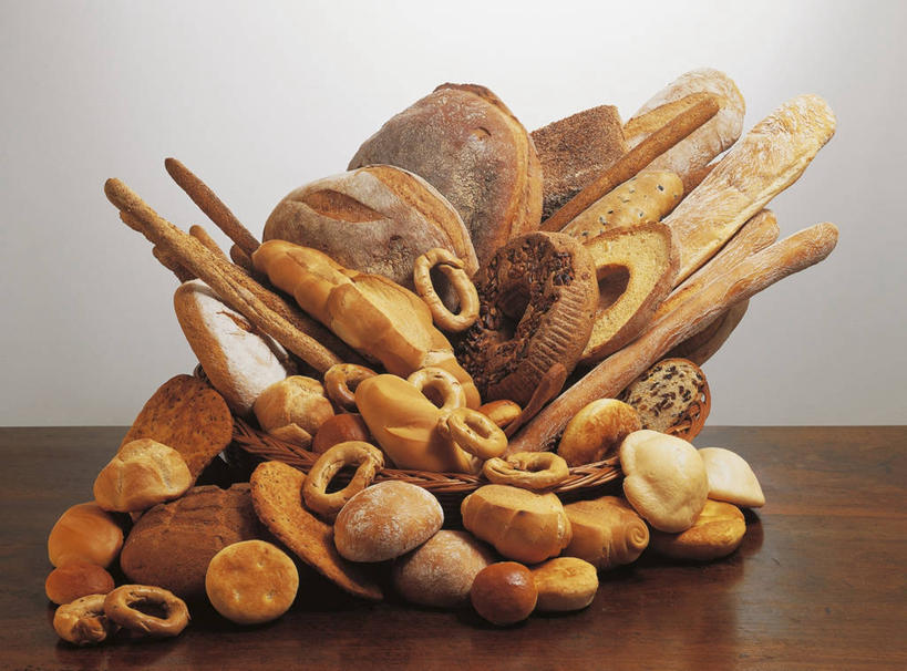 面包,无人,横图,室内,特写,桌子,静物,许多,篮子,很多,饮食,戒指,饼干,摄影,小圆面包,彩图