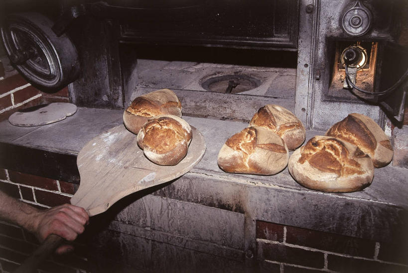 面包,手,一个人,横图,室内,特写,烘焙,法国,准备,拿着,饮食,职业,人体,摄影,长面包,清新,面包店,奥弗涅,多姆山,彩图