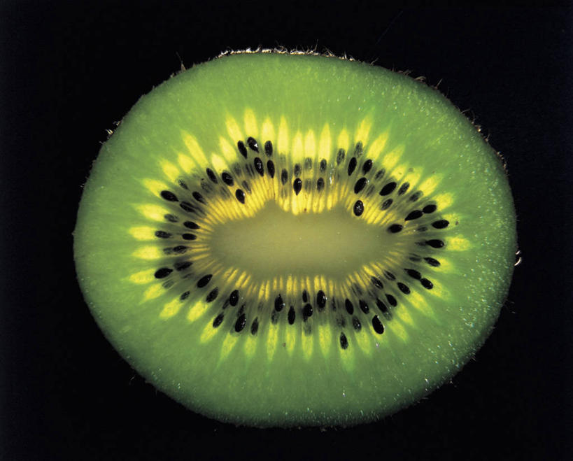 无人,横图,室内,特写,猕猴桃,水果,黑色背景,种子,饮食,绿色,摄影,生物学,横截面,奇异果,猕猴梨,彩图,影棚拍摄