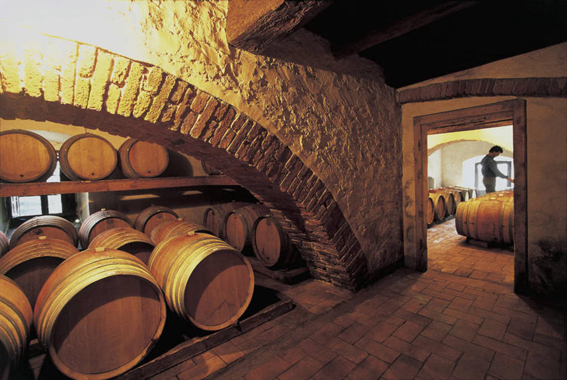 一个人,横图,室内,意大利,欧洲,仅一个男性,朦胧,模糊,酒桶,酒窖,摄影,托斯卡纳,地中海文化,南欧,意大利文化,托斯卡纳区,意大利共和国,托斯卡纳大区,奇扬第,彩图