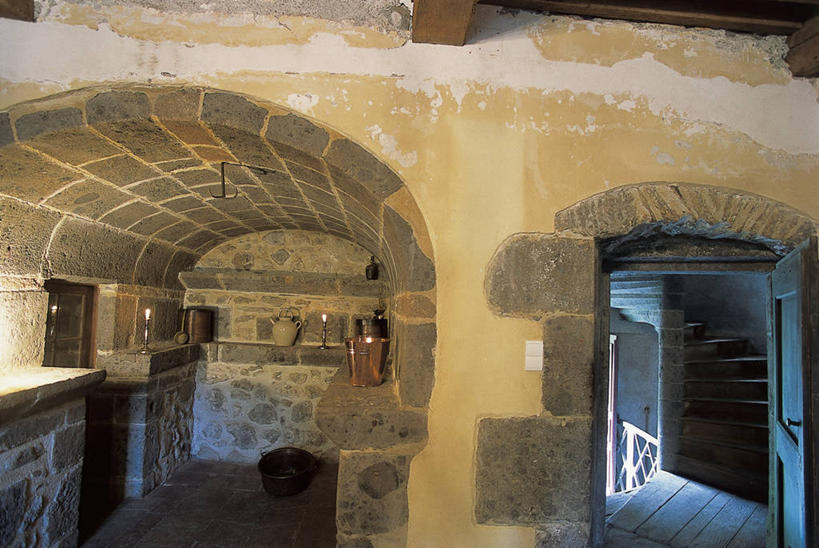 无人,横图,室内,法国,欧洲,城堡,拱门,历史,摄影,地中海文化,奥弗涅,彩图,过去