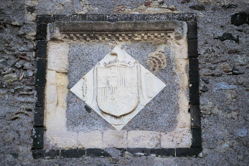 无人,横图,室外,特写,白天,建筑,意大利,欧洲,墙,摄影,西西里,地中海文化,意大利文化,盾形徽章,彩图