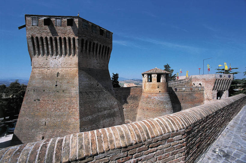 无人,横图,室外,白天,建筑,意大利,欧洲,历史,石墙,摄影,要塞,地中海文化,意大利文化,万里无云,彩图,过去,壁架