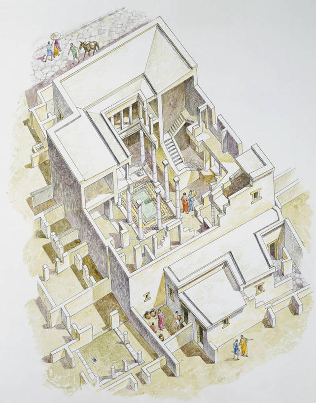 人群,竖图,俯视,插画,室外,白天,绘画,数码,科技,建筑,希腊,欧洲,阴影,艺术,网络,岛,高光,几何,计算机图形,古典,合成,图画,文化,画,自然,工艺品,品味,美术,考古学,电脑合成图,数码合成图,高雅,住房,合成图,西欧,基克拉迪群岛,地中海文化,南欧,漫画,爱琴海群岛,写实,具体,具象,美学,彩图,高角度拍摄,旅行,爱马仕