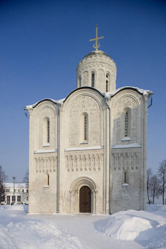 无人,竖图,室外,白天,雪,建筑,俄罗斯,十字架,冬天,天空,地标建筑,摄影,宗教,宗教建筑,万里无云,东正教,彩图,俄罗斯文化,联合国教科文组织,时代