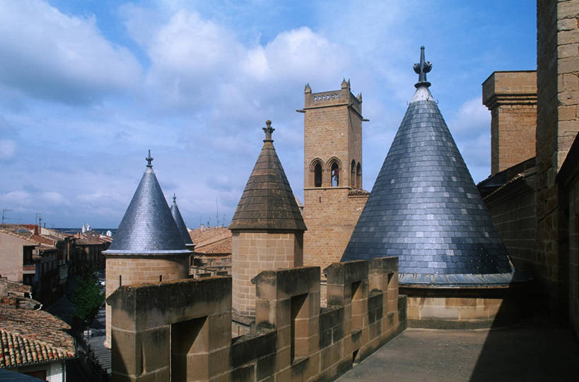 无人,横图,室外,白天,城市,建筑,西班牙,城堡,屋顶,塔,历史,摄影,保护,部分,都市风光,伊比利亚半岛,纳瓦拉,石块,彩图