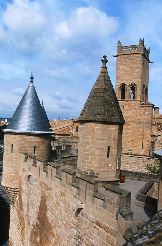 无人,竖图,室外,白天,城市,建筑,西班牙,城堡,屋顶,塔,历史,摄影,保护,部分,都市风光,伊比利亚半岛,纳瓦拉,石块,彩图