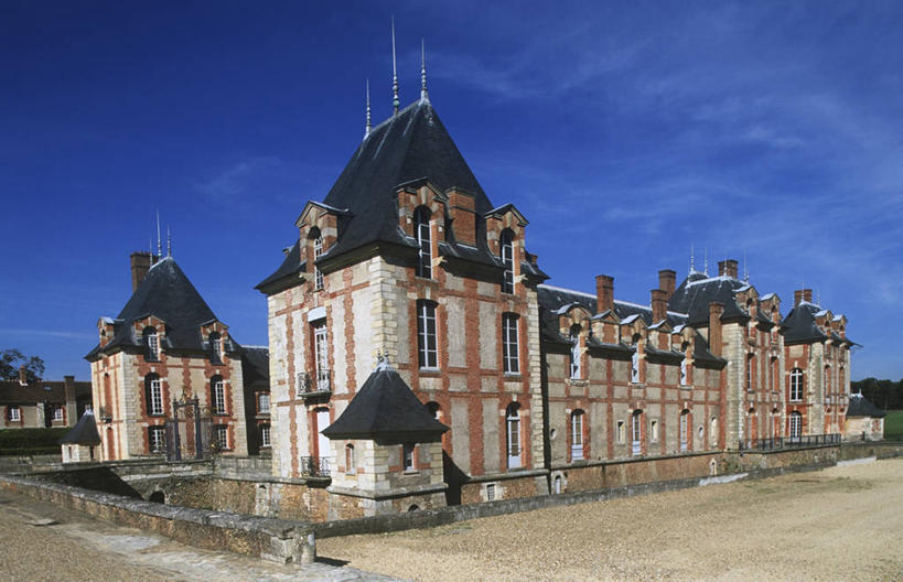 无人,横图,室外,白天,建筑,法国,对称,城堡,围墙,历史,摄影,中欧,法兰西岛大区,彩图