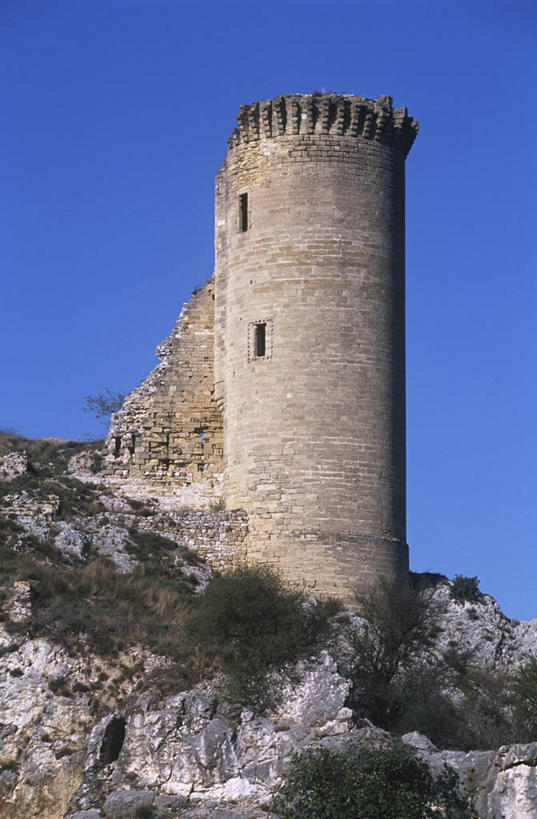 无人,竖图,室外,白天,建筑,法国,塔,历史,酒窖,废墟,天空,摄影,普罗旺斯,岩层,法国文化,欧洲文化,中欧,万里无云,岩石,彩图,地牢