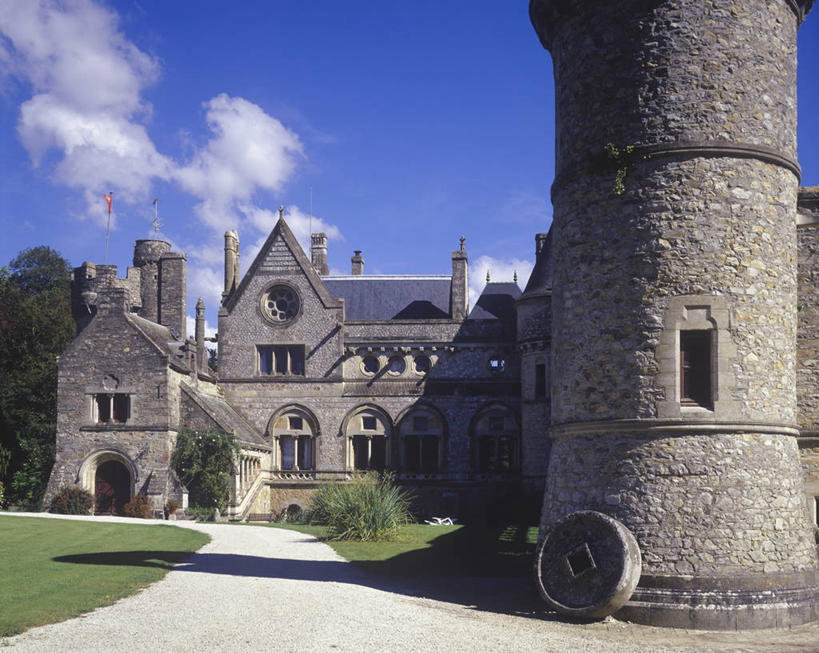 无人,横图,室外,白天,建筑,法国,城堡,车道,历史,摄影,哥特式风格,中欧,诺曼底,彩图,旅行