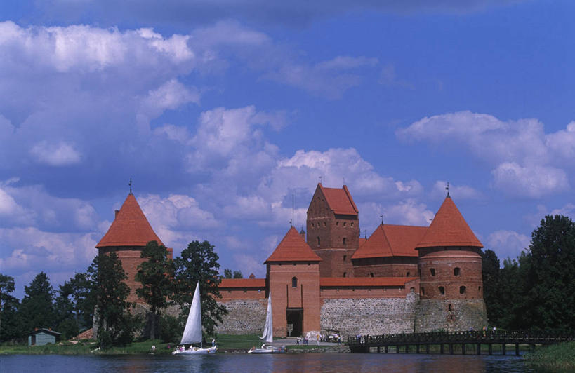 无人,横图,室外,白天,建筑,城堡,云,历史,天空,摄影,国家公园,立陶宛共和国,彩图,旅行,波罗的海三国,郊野公园