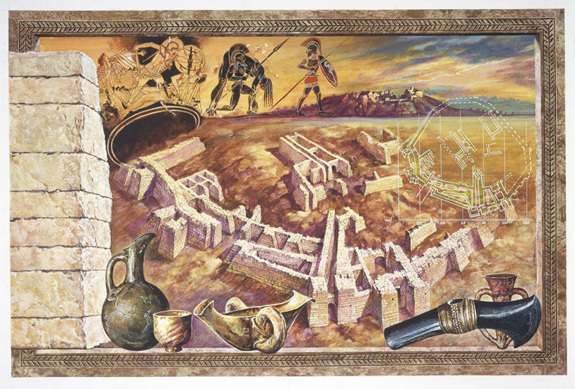 无人,横图,室外,度假,美景,城市风光,城市,建筑,希腊,欧洲,亚洲,冲突,景观,娱乐,城墙,水壶,碗,享受,休闲,景色,放松,摄影,盾,暴力,希腊文化,进攻,矛,计划书,古代文明,特洛伊木马,彩图,过去