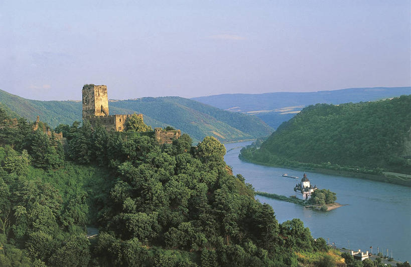 无人,横图,室外,侧面,安全,河流,山,植物,建筑,德国,欧洲,城堡,流水,联合国,摄影,西欧,将军,德国文化,中欧,德意志联邦共和国,莱茵兰.普法尔茨州,自然地理,彩图,联合国教科文组织