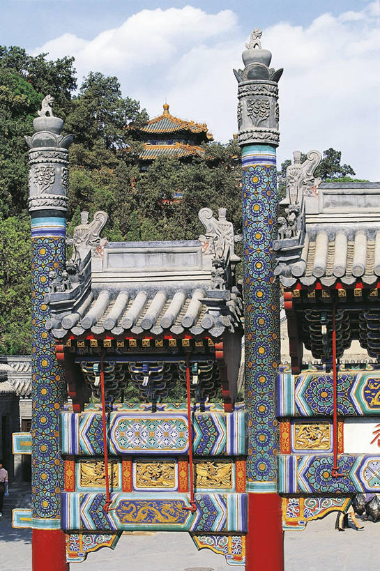 无人,颐和园,竖图,特写,北京,亚洲,柱子,联合国,首都,树,摄影,北京市,自然地理,彩图,联合国教科文组织