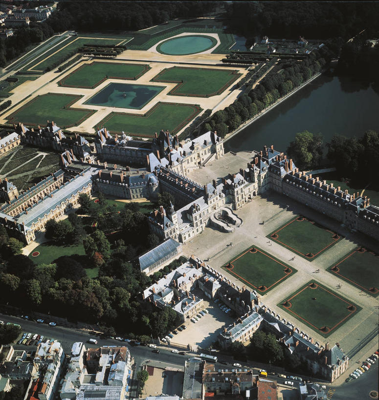 无人,竖图,俯视,室外,法国,欧洲,联合国,摄影,园林,西欧,法兰西,中欧,法兰西共和国,法兰西第五共和国,法兰西岛,枫丹白露,枫丹白露宫,法兰西岛大区,塞纳.马恩省,自然地理,彩图,高角度拍摄,联合国教科文组织