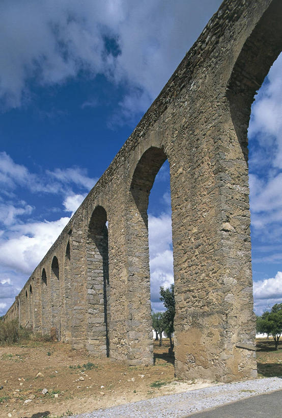 无人,竖图,建筑,葡萄牙,欧洲,桥,沟渠,摄影,伊比利亚半岛,阿连特茹,埃武拉,自然地理,彩图