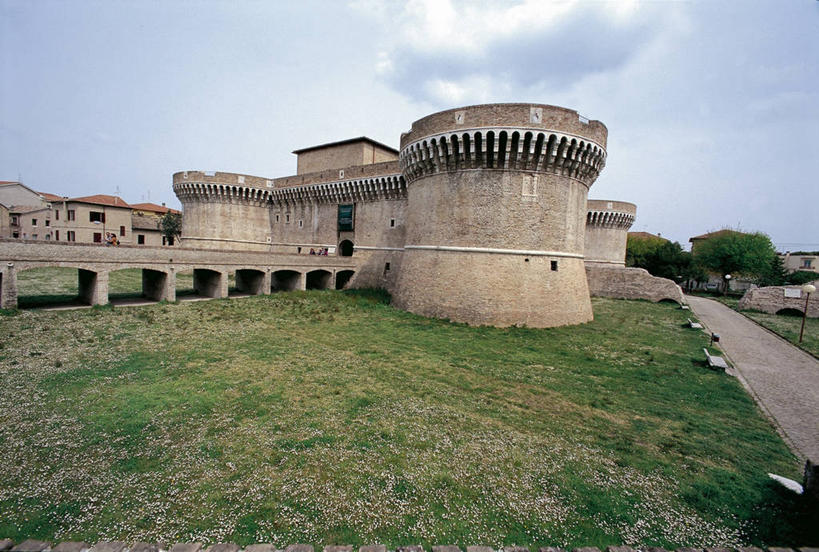 无人,横图,室外,白天,建筑,意大利,城堡,历史,摄影,要塞,意大利文化,马尔凯大区,彩图