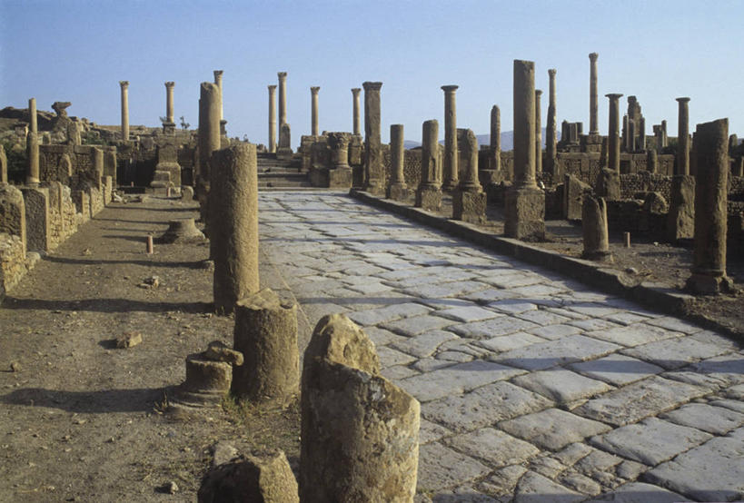 无人,横图,室外,白天,旅游,度假,美景,建筑,街道,阿尔及利亚,景观,历史,娱乐,古罗马,废墟,自然,地标建筑,享受,休闲,景色,放松,摄影,考古学,自然风光,古代文明,彩图,联合国教科文组织