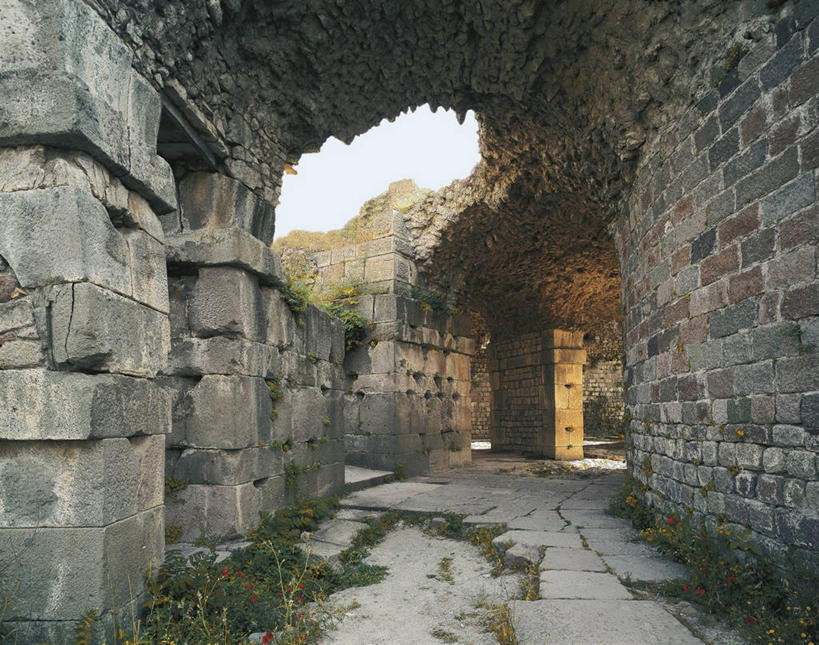 无人,横图,室外,白天,建筑,欧洲,砖,历史,废墟,地标建筑,摄影,部分,古希腊,古代文明,彩图,白加孟