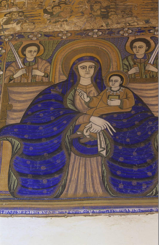 无人,母亲,儿子,教堂,竖图,室内,特写,埃塞俄比亚,标志,符号,历史,标识,壁画,地标建筑,摄影,宗教,部分,作画,性别符号,古代文明,灵性,拥抱,彩图,男性符号,联合国教科文组织