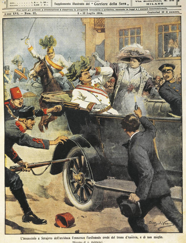 成年人,人群,竖图,室外,白天,汽车,杂志,标志,符号,枪支,数字,历史,标识,战争,摄影,英文字母,努力,暗杀,军服,20世纪,谋杀,性别符号,萨拉热窝,大公,男人,女人,彩图,第一次世界大战,男性符号,哈布斯堡王朝,波斯尼亚和黑塞哥维那