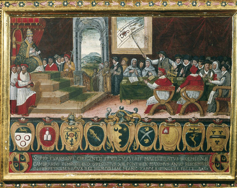 无人,横图,室内,白天,楼梯,意大利,小的,会议,历史,摄影,锡耶纳,作画,教皇,美术工艺,日历,彩图