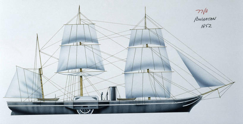 无人,横图,室外,白天,侧面,时尚,轮船,船,客轮,美国,蓝色背景,军事,历史,一个,蓝色,交通工具,t台,帆,运输,摄影,军舰,单个,客船,载具,海军,战舰,军用战舰,战船,时装表演,时装秀,t型台,走秀,彩图,蒸汽轮船,美国海军,美国军事,明轮船