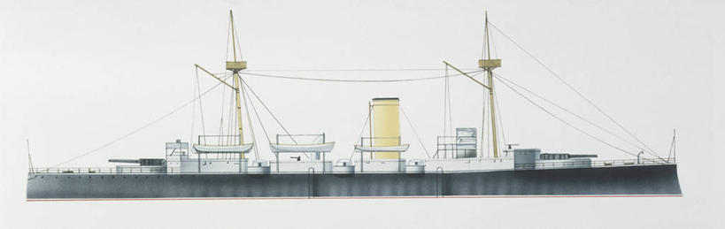 无人,横图,全景,室外,白天,侧面,时尚,船,客轮,日本,蓝色背景,军事,历史,一个,蓝色,邮轮,t台,运输,摄影,单个,客船,海军,东亚,美术工艺,时装表演,时装秀,t型台,走秀,彩图,大日本帝国海军