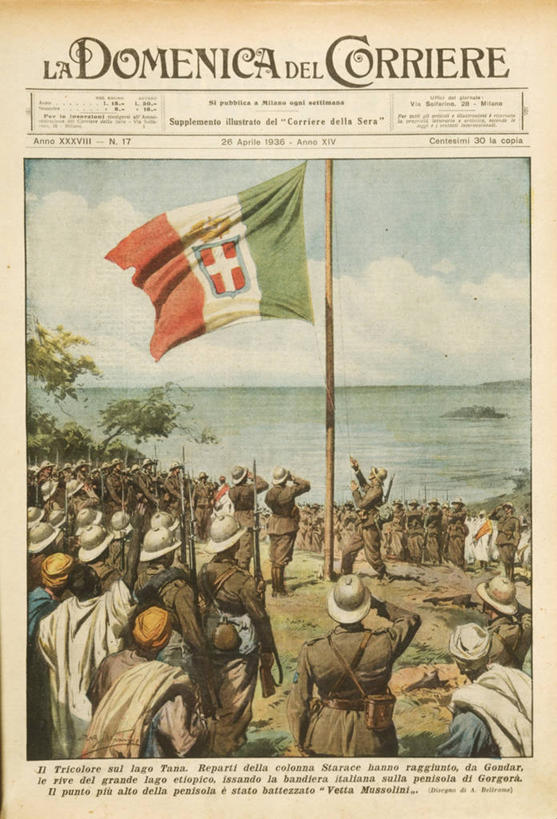 成年人,中年人,人群,站,竖图,插画,制服,合作,团队,数码,科技,报纸,杂志,旗帜,意大利,埃塞俄比亚,士兵,阴影,网络,符号,文字,许多人,高光,几何,计算机图形,合成,图画,历史,画,一群人,战争,摄影,英文字母,电脑合成图,数码合成图,徽章,敬礼,合成图,南欧,军服,漫画,军队,写实,具体,具象,东非,盾形徽章,男人,彩图,法西斯主义,帝国