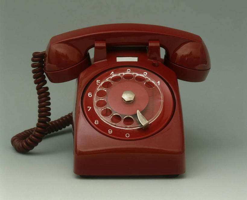 无人,打电话,横图,室内,通讯,技术,意大利,灰色背景,古典,历史,一个,红色,灰色,摄影,单个,古董,南欧,电话机,彩图,影棚拍摄
