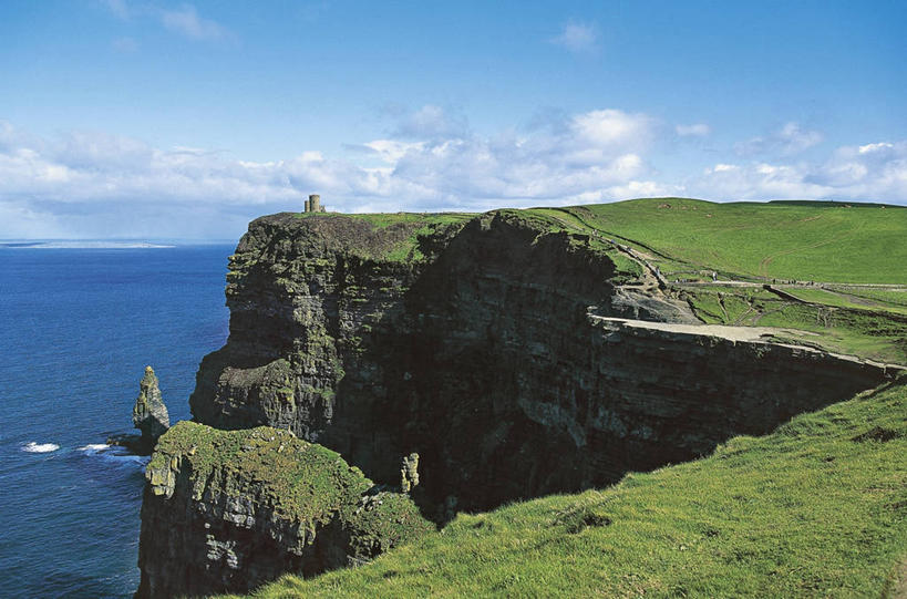 无人,横图,俯视,室外,白天,旅游,度假,海洋,美景,水,爱尔兰,地平线,地形,海岸线,景观,水平线,田地,悬崖,娱乐,风景,自然,享受,休闲,景色,放松,摄影,环境,自然风光,北欧,爱尔兰共和国,克莱尔郡,自然地理,彩图,高角度拍摄,旅行,巴伦