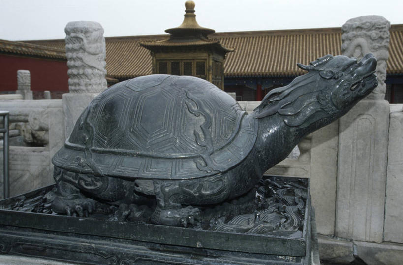 无人,故宫,横图,室外,白天,建筑,龟,北京,首都,历史,地标建筑,摄影,合金,中国文化,青铜,北京市,彩图,旅行
