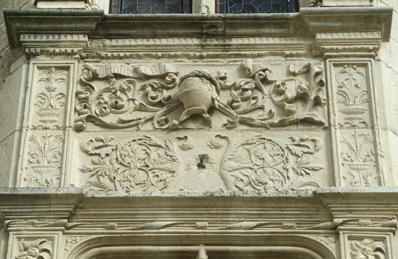 无人,横图,室外,特写,白天,建筑,雕塑,法国,欧洲,城堡,历史,地标建筑,摄影,西欧,法兰西,法国文化,中欧,法兰西共和国,卢瓦尔河谷,卢瓦尔河地区,法兰西第五共和国,卢瓦尔河,罗亚尔河,卢瓦尔,卢瓦尔大区,卢瓦尔河大区,曼恩.卢瓦尔省,彩图,浅浮雕,壁架