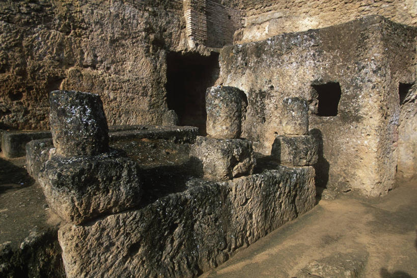 无人,横图,室外,白天,建筑,西班牙,欧洲,历史,废墟,摄影,古代文明,古代史,彩图,过去