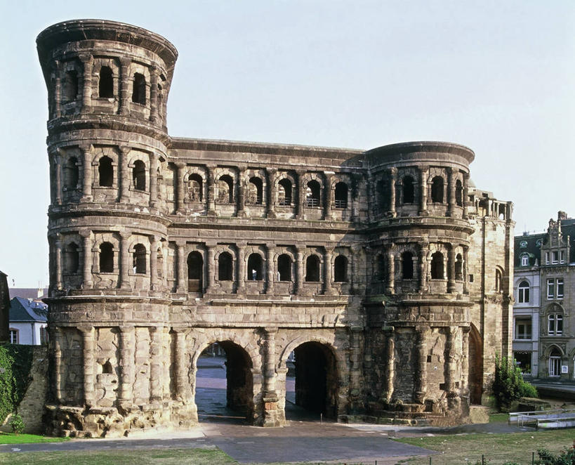 无人,横图,室外,白天,建筑,德国,欧洲,大门,古城,天空,地标建筑,摄影,西欧,要塞,德国文化,德意志联邦共和国,莱茵兰.普法尔茨州,特里尔,彩图