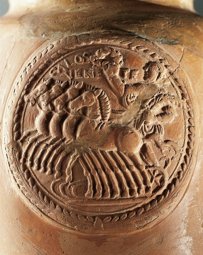 无人,竖图,特写,成功,马,花瓶,圆形,陶瓷制品,古罗马,古代,摄影,战车,美术工艺,彩图