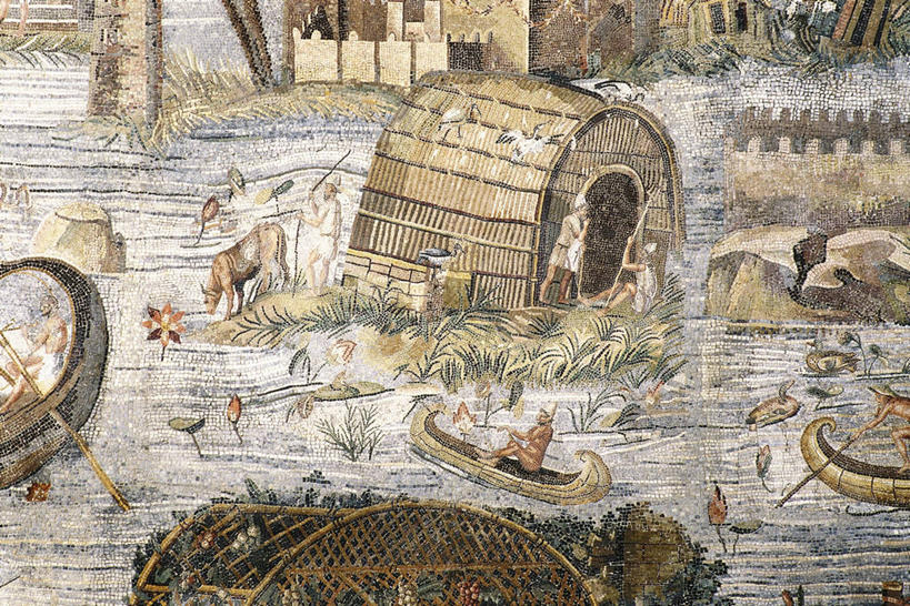 划船,无人,横图,特写,河流,船,尼罗河,花纹,标志,符号,图案,河岸,木船,草棚,标识,交通工具,摄影,舟,载具,独木舟,性别符号,独木船,古希腊,荡舟,美术工艺,彩图,小屋,男性符号