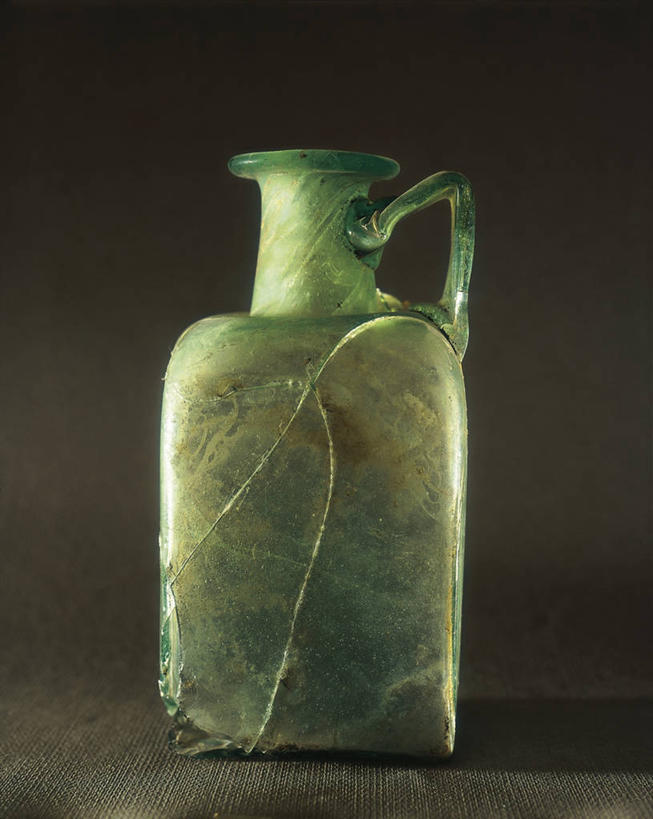 无人,竖图,玻璃,材料,古罗马,古代,一个,瓶子,摄影,单个,美术工艺,彩图,影棚拍摄,过去