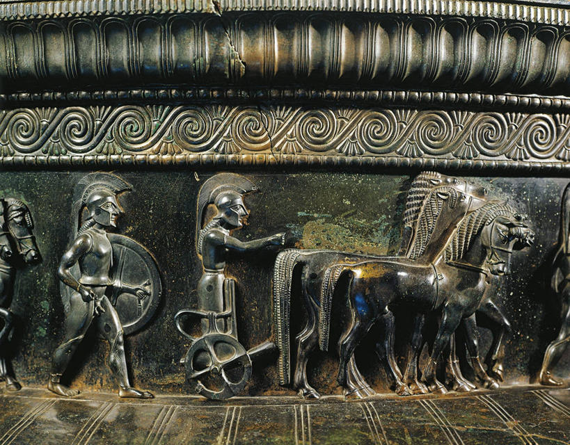 无人,横图,特写,马,花瓶,士兵,标志,符号,标识,古代,摄影,战车,青铜,性别符号,古代文明,式样,美术工艺,彩图,影棚拍摄,男性符号,雕刻术