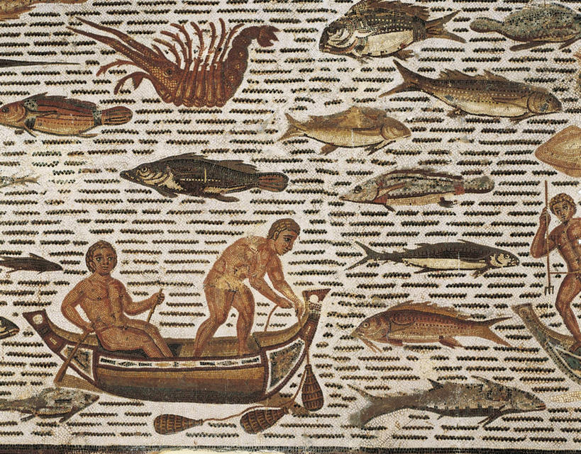 划船,划艇,裸体,无人,横图,弯腰,花纹,标志,符号,图案,标识,古罗马,部分,桨,性别符号,古代文明,彩图,钓鱼,男性符号