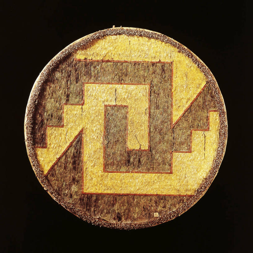 无人,横图,竖图,特写,黑色背景,历史,古代,一个,摄影,盾,单个,反差,古代文明,式样,美术工艺,彩图,影棚拍摄,阿兹特克文明,过去