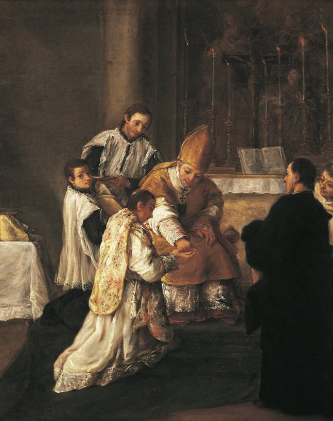 成年人,坐,竖图,插画,室内,白天,绘画,数码,科技,阴影,艺术,网络,高光,几何,计算机图形,古典,合成,图画,文化,画,工艺品,品味,宗教,美术,电脑合成图,数码合成图,高雅,基督教,合成图,漫画,写实,具体,具象,美学,尊敬,洛可可风格,灵性,美术工艺,跪着,彩图,主教冠