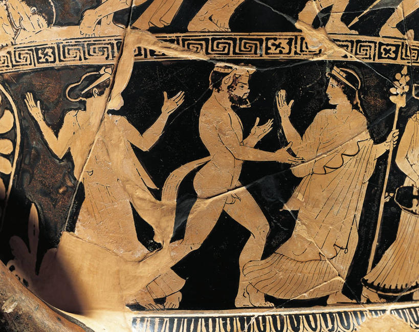 成年人,裸体,三个人,站,横图,神话,长袍,陶瓷制品,历史,陶器,宗教,希腊文化,手艺,古代文明,美术工艺,男人,女人,彩图