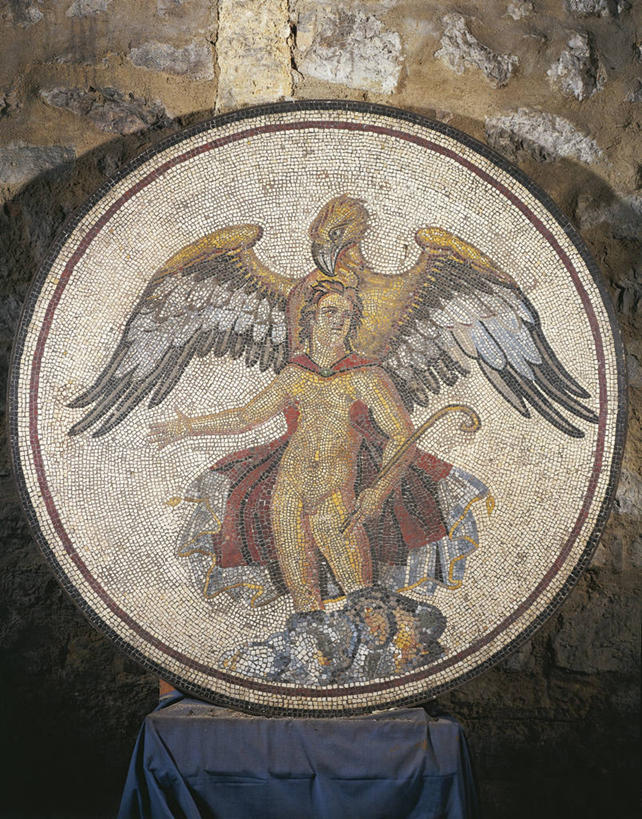 成年人,一个人,竖图,室内,白天,鹰,仅一个女性,花纹,神话,图案,历史,古代,摄影,木星,文学,手艺,希腊神话,古代文明,性暴力,美术工艺,宙斯,彩图,罗马神话